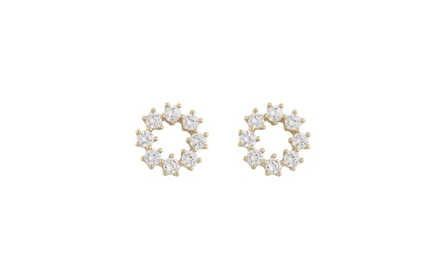 Snö Of Sweden Lurie Round Earring Gold Clear product image