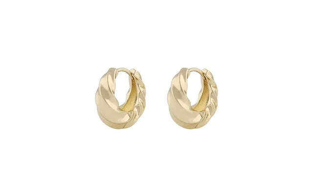 Twist of sweden lydia big twist ring earring plain gold one size product image