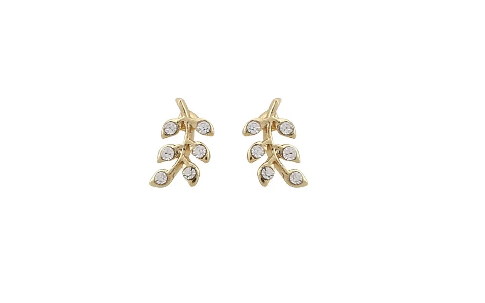 Snö Of Sweden Minna Small Earring Gold Clear 8 Mm