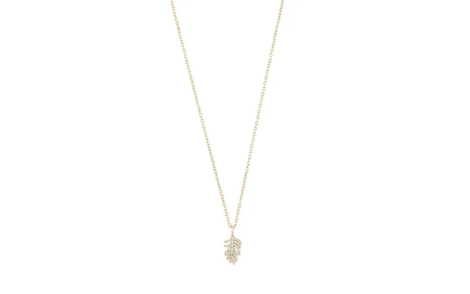 Snö Of Sweden North Pendant Necklace Gold Clear 50 Cm