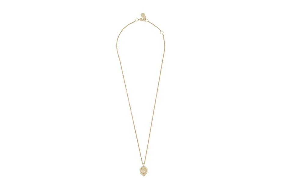 Twist of sweden oz lion pendant necklace plain gold 45 cm