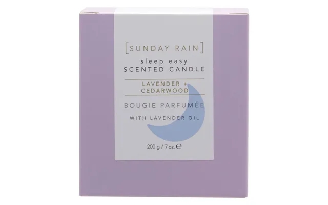 Sunday rain sleep easy scented candle lavender & cedarwood 200 g product image