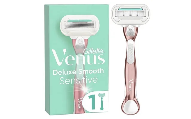 Venus deluxe smooth sensitive rose gold razor 1 leaves product image