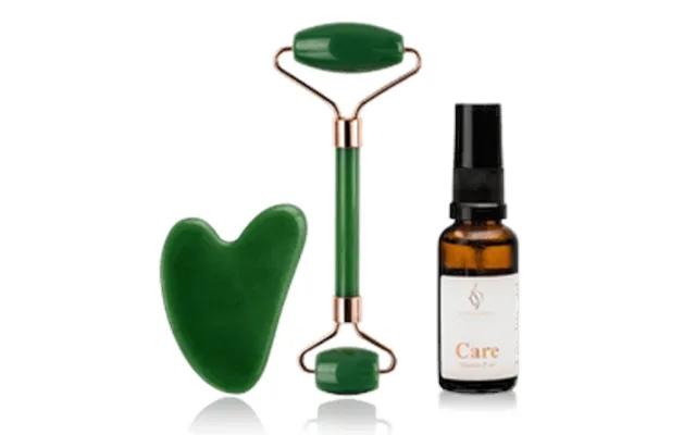 Gua sha set vitamin f oil green jade product image