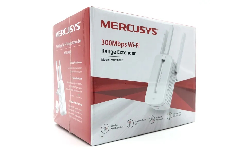 Mercusys mw300re wifi range extension vægmonterbar