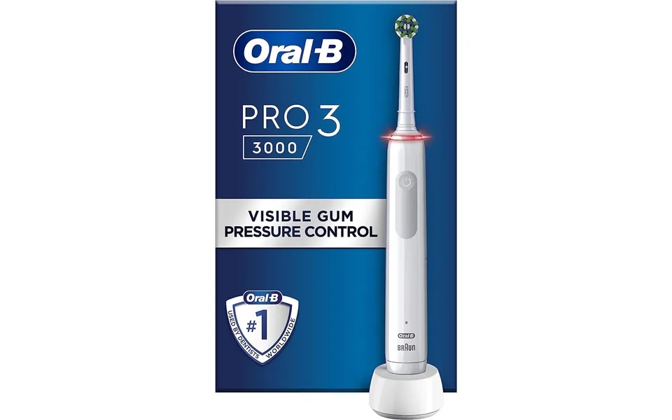 Oral-b Pro 3 3000 Cross Action White Edition Tandbørste Hvid