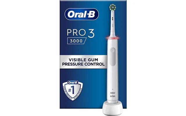 Oral-b pro 3 3000 cross action white edition toothbrush white product image