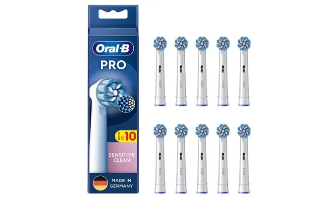 Oral-b pro sensitive clean brush tips hvid - 10 paragraph. Additional toothbrush heads product image