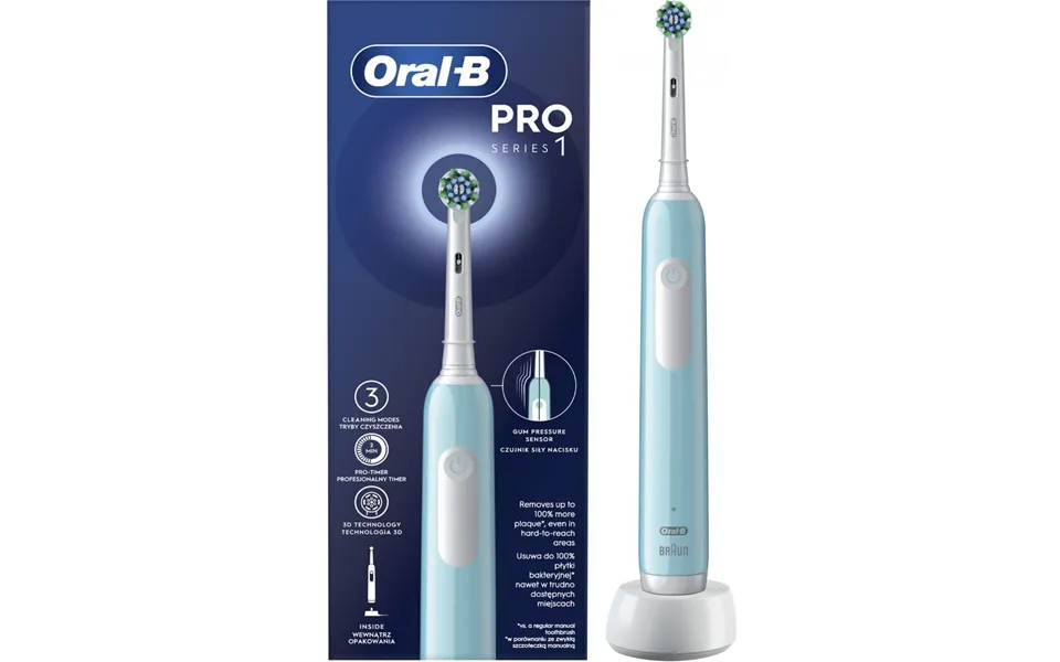 Oral-b pro series 1 caribbean blue cross action