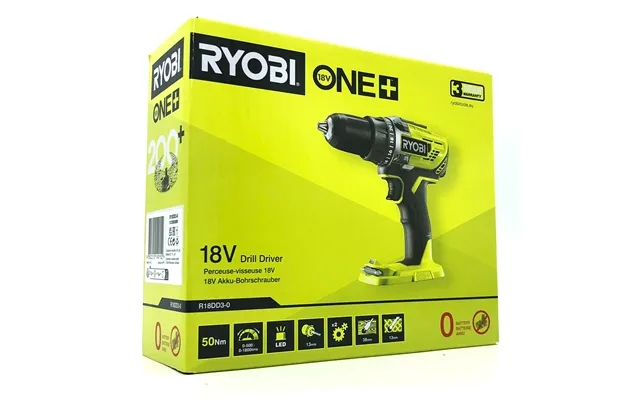 Ryobi One R18dd3-0 Drill Screwdriver Without Battery Nothing Battery Nøgleløs Drill Chuck product image