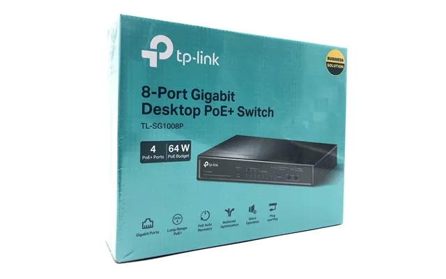 Tp-link tl-sg1008p switch 8-porte gigabit poe product image