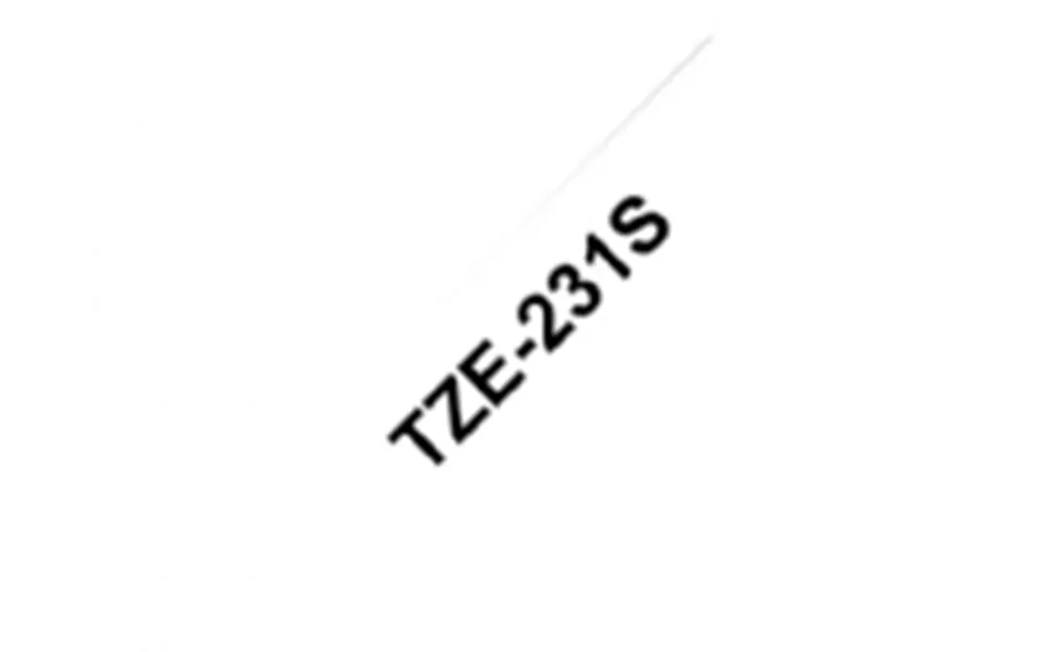 Brother Tze-231s - Sort På Hvid 12mm X 4m