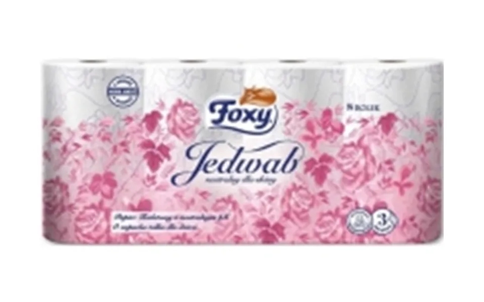 Foxy foxy silk toilet paper, 3-lags, fragrant - white