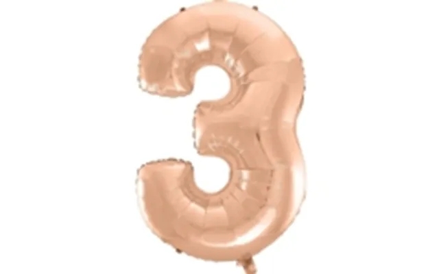 Godan foil balloon 3 pink-gold 92cm product image