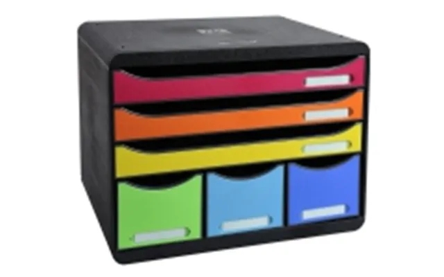 Drawer cabinet exacompta harlequin storebox maxi with 6 drawers product image