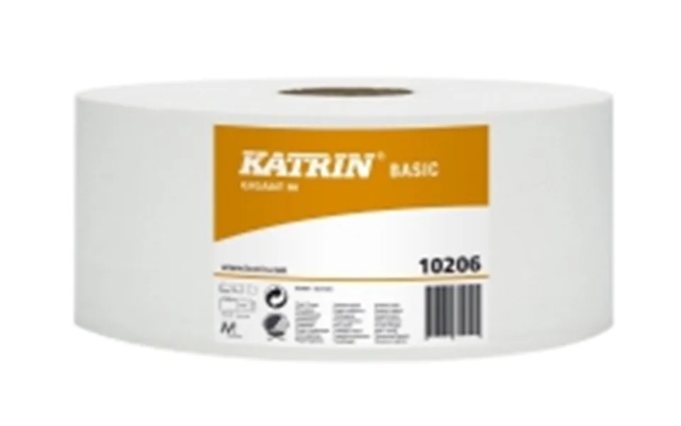 Toiletpapir Katrin Basic 1-lag Ø23.5 Cm 435m Uperforeret - 6 Ruller Pr