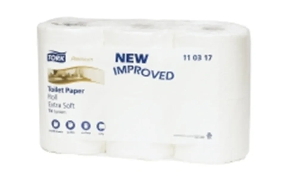 Toilet paper tork t4 premium soft white 3-lags - 7 packages x 6 rolls per