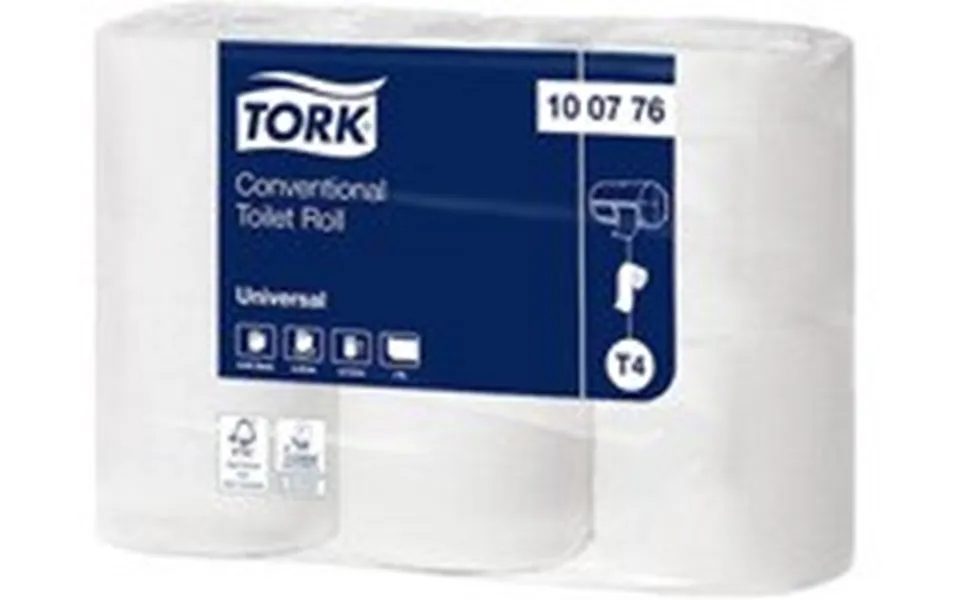 Toilet paper tork t4 universal ø10,4 cm x 50,4m 1-lags fsc hvid - 8 packages x 6 rolls