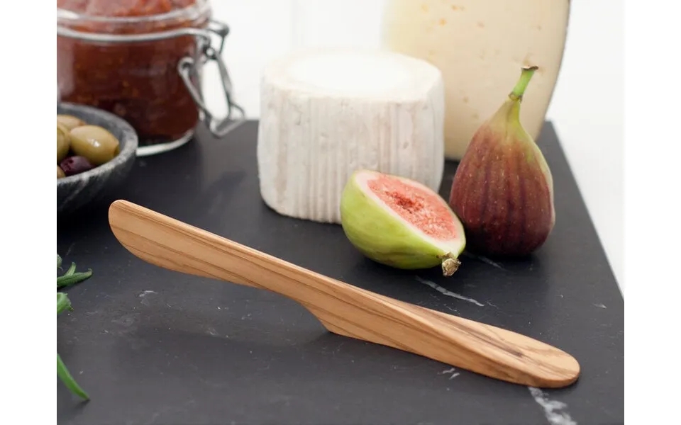Freestanding butter knife - olive tree