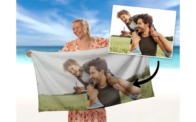 Personally bath towel with photo product image