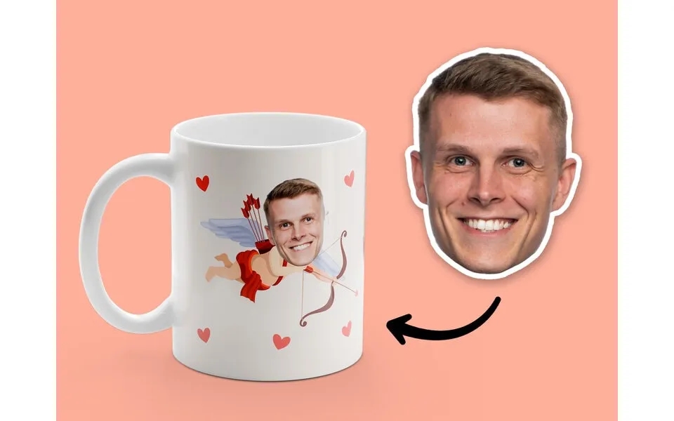 Personally mug with picture - happy valentine s day