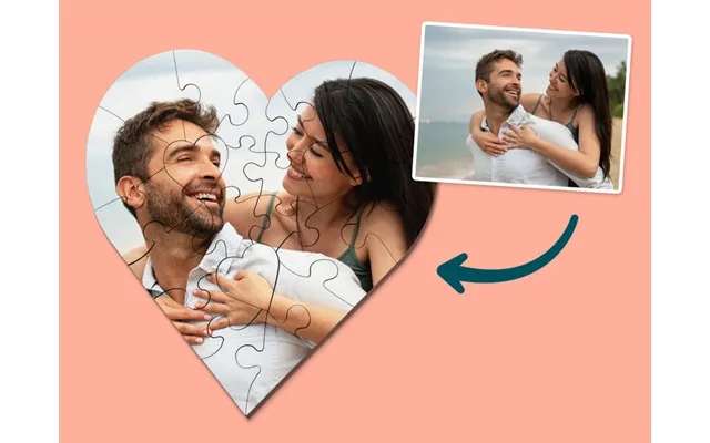 Personally puzzles with picture - heart product image