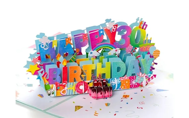 Pop Up-kort - Happy 30th Birthday product image