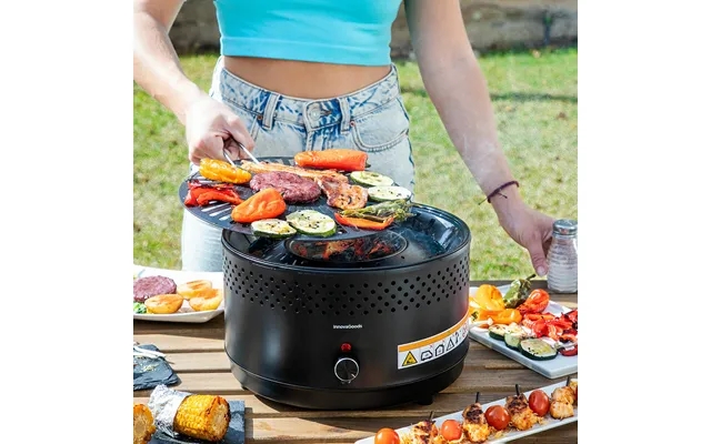 Notebook smokeless charcoal grill cleanq innovagoods product image