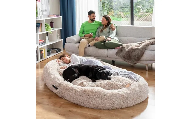 Dog bed to people human however, bed innovagoods beige product image