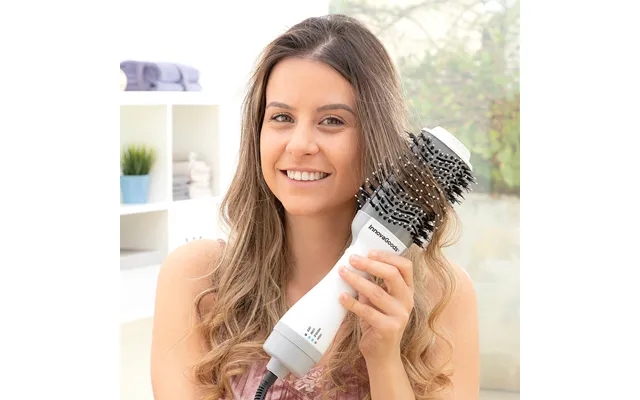 Ion blow dryer brush with volume function volumio innovagoods white gray 1000 w product image