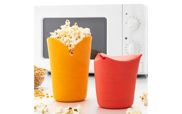 Sammenfoldelige Silikone Popcorn Poppers Popbox Innovagoods Pakke Med 2 product image