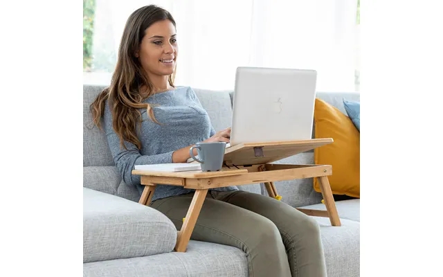 Folding støttebord in bamboo lapwood innovagoods product image