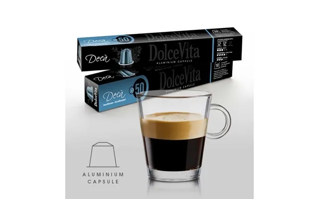 Deca alu coffee capsules to nespresso product image