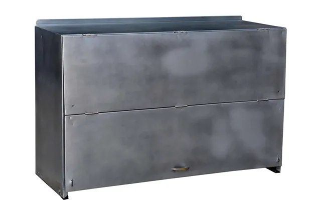 Raw iron cupboard with one large cover product image