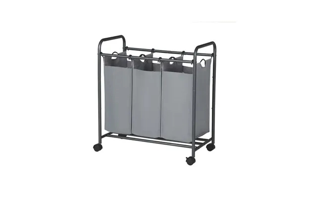 Laundry basket with 3 space gray product image
