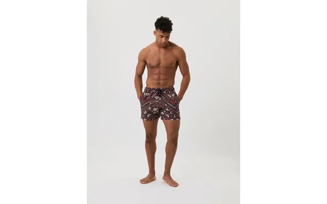 Borg Print Swim Shorts - Bb Summer Leafs product image