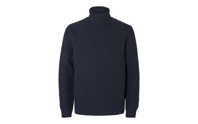Slhthim ls knit structure roll neck product image