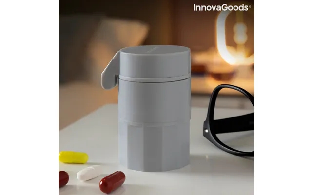 5-I-1 pill box with cutter past, the laws shredder fivlok innovagoods product image