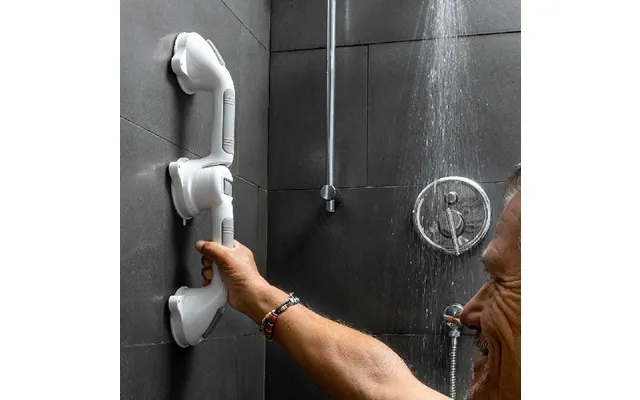 Double angular sikkerhedshåndliste to the bathroom grabbath innovagoods product image