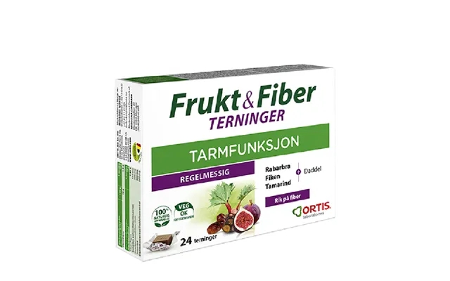 Frugt & Fibre Tyggeterning 24 Stk Indh. 24 Stk. 1 Pk product image