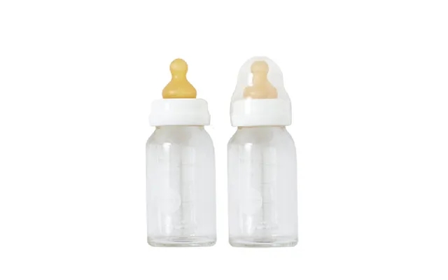 Hevea Sutteflaske Glas Hvid 2-pak 1 Stk product image