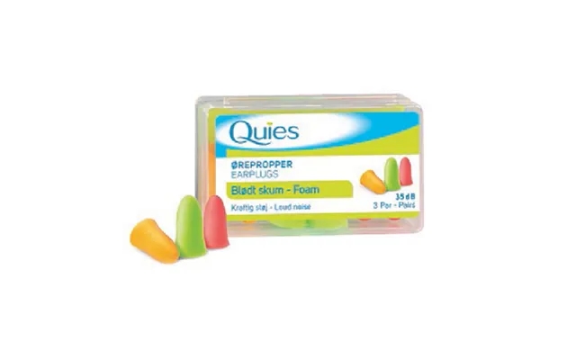 Earplugs foam 3 couple in box quies 1 paragraph product image