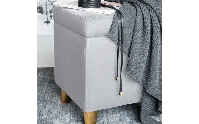Swan ottoman mineral light gray product image