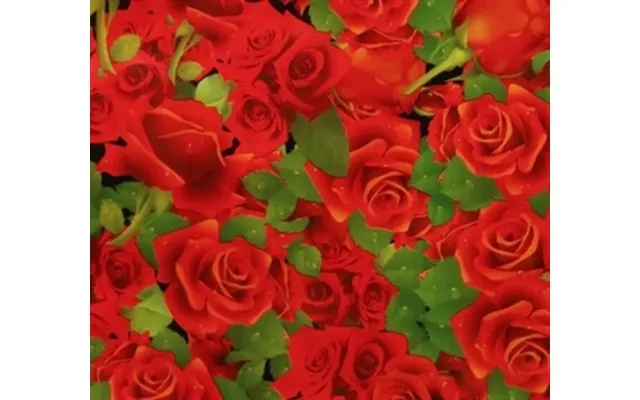 Oilcloth 10 m roll - red roses product image