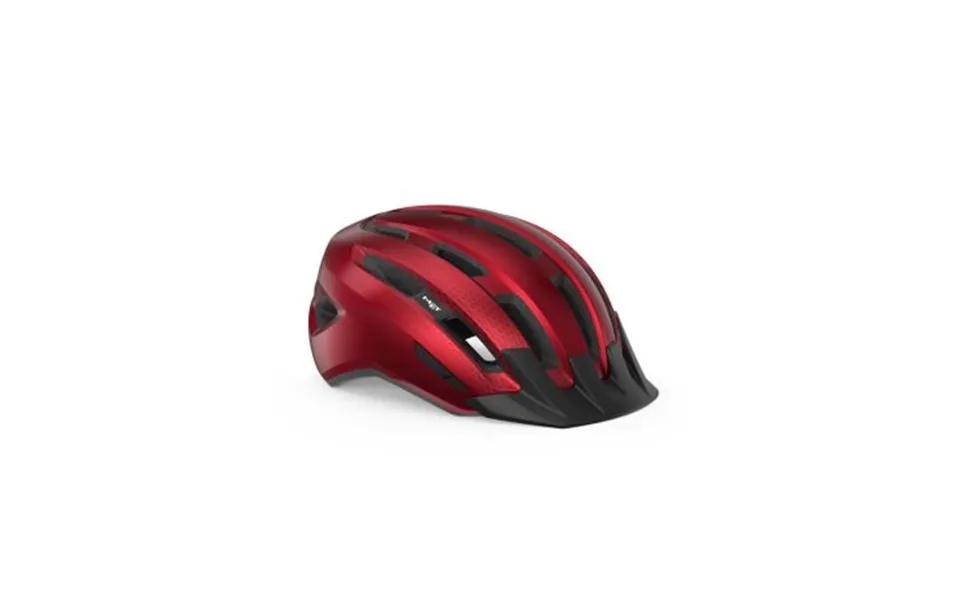 Met Helmet Downtown Red Glossy L 58-61 Cm