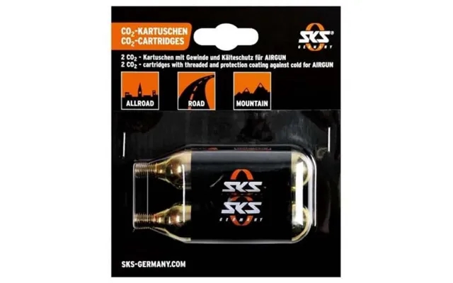 Sks cartridges co2 16g to airgun airbuster - with gevind - 2 paragraph product image