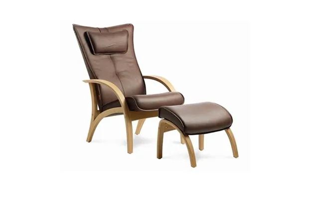 Brown city delta adventure armchair with stool - beech product image