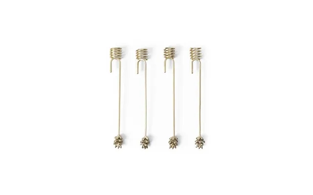 Ferm Living Forest Christmas Tree Candle Holders - Brass product image