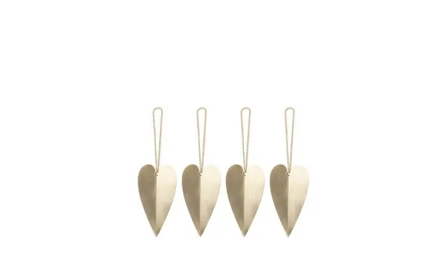 Ferm Living Heart Ornaments - Brass product image