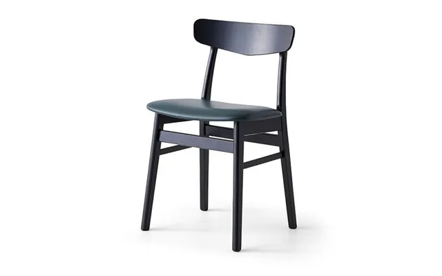 Findahl mosbøl dining chair - oak sortlak green leather product image
